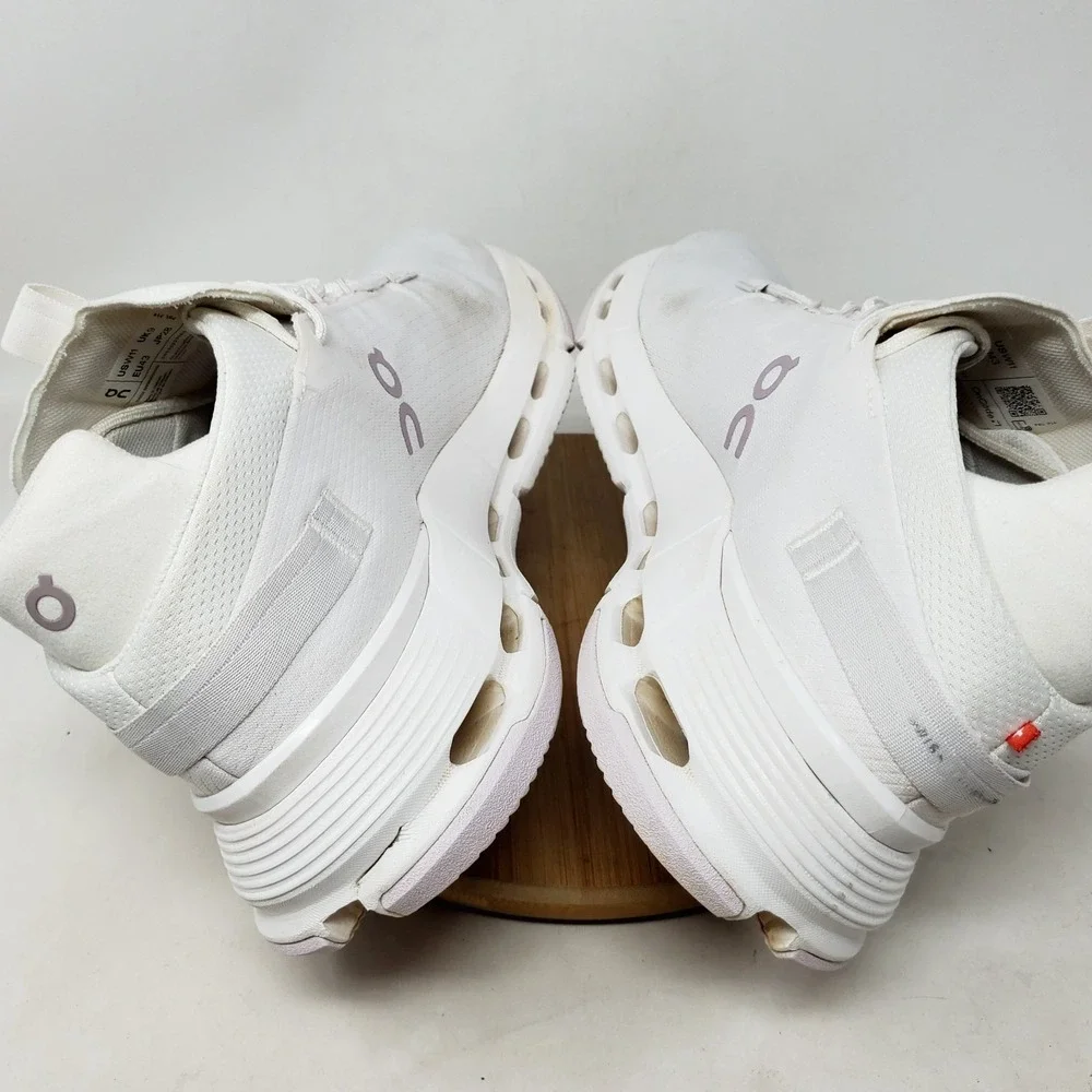 On Cloudnova Shoes Womens 11 White Sneaker Casual Gym Running Comfort